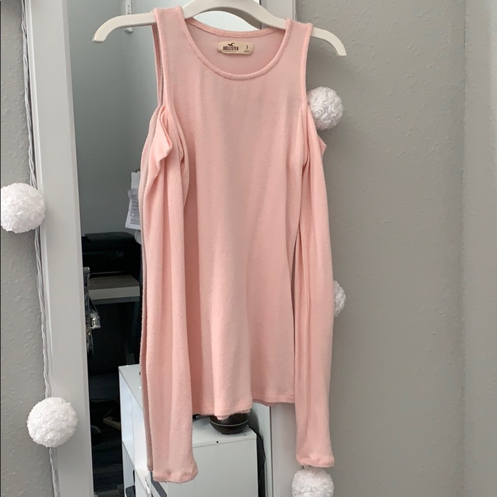 Hollister Baby Pink Cutout Long Sleeve